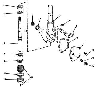 Steering Gear Diagram and Parts List for CUB185  Cub Cadet Lawn Tractor
